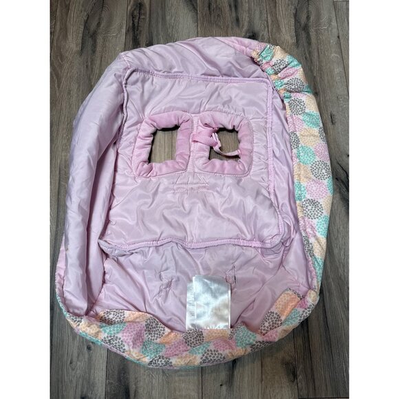Taggies Snuggle Buggy Pink Baby Car Seat Cover Shopping Cart Infant Carrier Soft - Picture 3 of 5